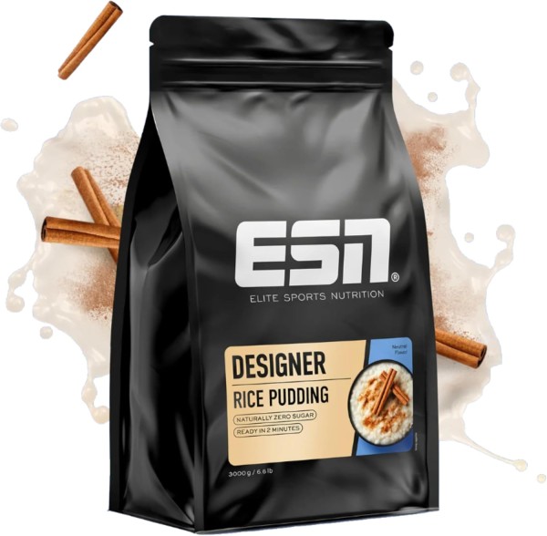 ESN Designer Reispudding 3000g - Instant Reispulver - Post-Workout-Snacks