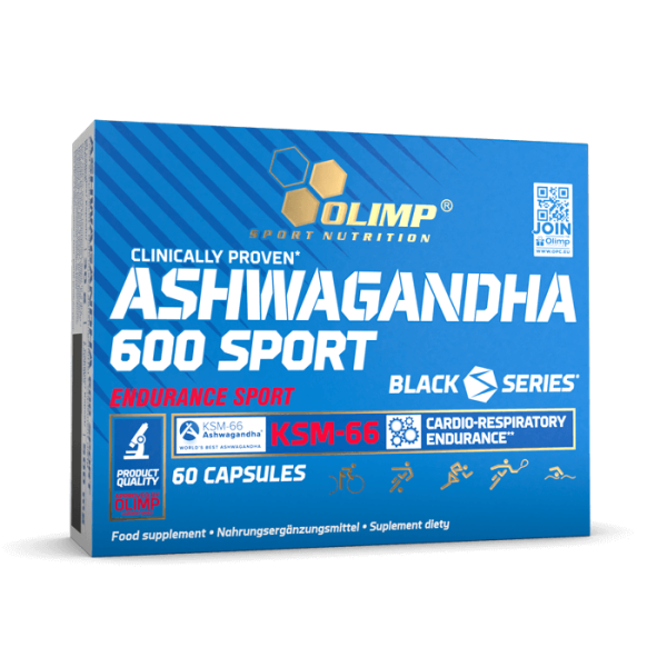 Olimp Ashwagandha 600 Sport - 60 Kapseln - KSM-66